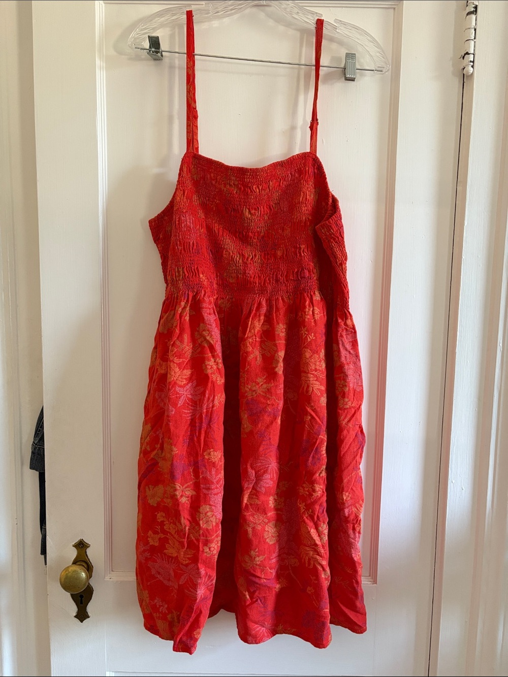 Universal Thread Red Floral Smocked Sundress